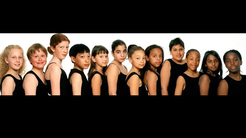Different skin color teenagers